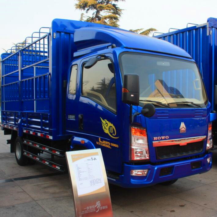 中国重汽HOWO 悍将 102马力 3.85米排半仓栅轻卡2